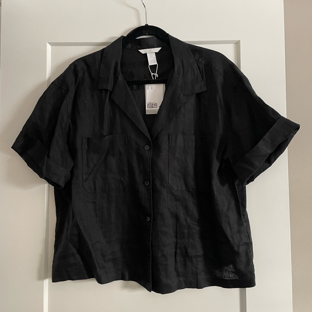 NWT Linen H&M Shirt